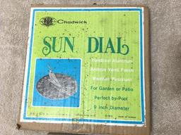 Two Piece Lot Incl 1961 Ohio State Fair Book and Aluminum Sun Dial