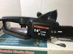 Vintage Remington 14" Electric Chain Saw 1.5 HP - Appears New in Box
