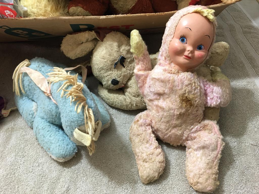 Group of Vintage Stuffed Toys