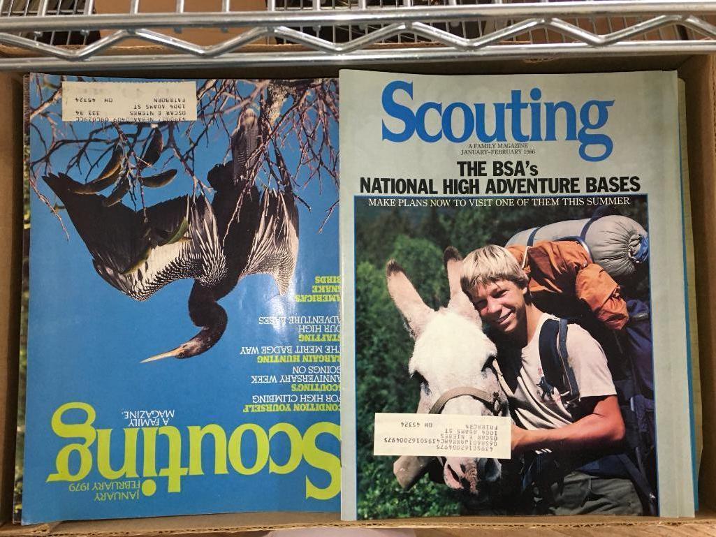 Case of Vintage Scouting Magazines 1979/1986