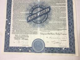 1946 Chicago and Northwestern Railway Co. $5,000 Registered Bond No. V871