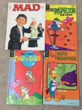 Group of Misc Vintage Comic Books Incl Chip N Dale, Woody Woodpecker, Pink Panther and MAD