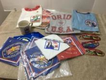 Misc Boy Scout Treasure Lot Incl T-Shirts, Patches, Mug and More