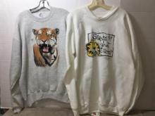 Two Long Sleeve Sweatshirts Size L-XL