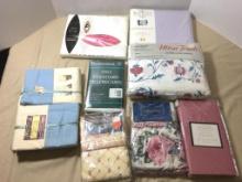 Group of Bedsheets and Pillow Cases New in Package (Twin and Full)