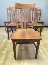 Set of 6 P. Derby & Co. Wooden Chairs