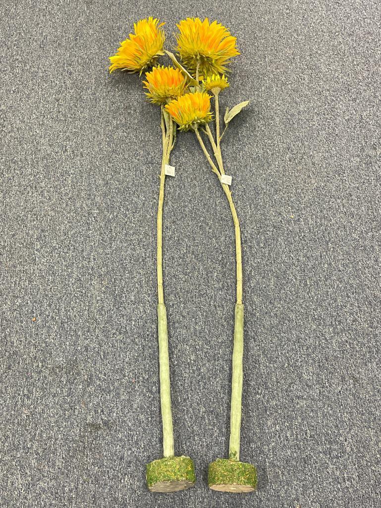 Group of 2 Sunflowers on Stand