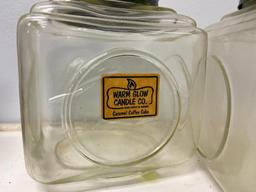 Group of 2 Glass Jars