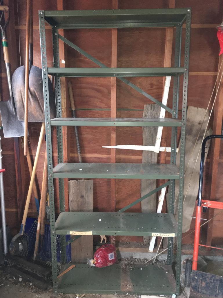 Metal Rack in Garage