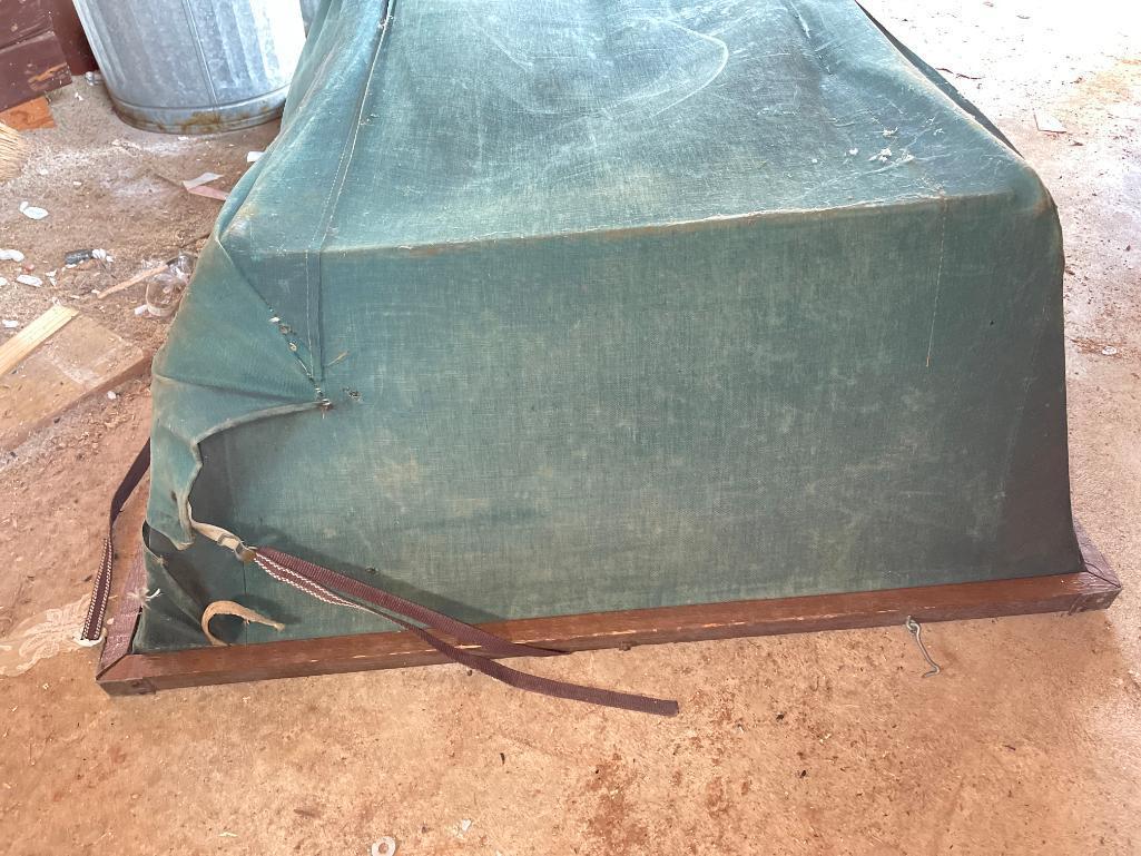 Vintage Canvas Car Luggage Carrier (Garage)