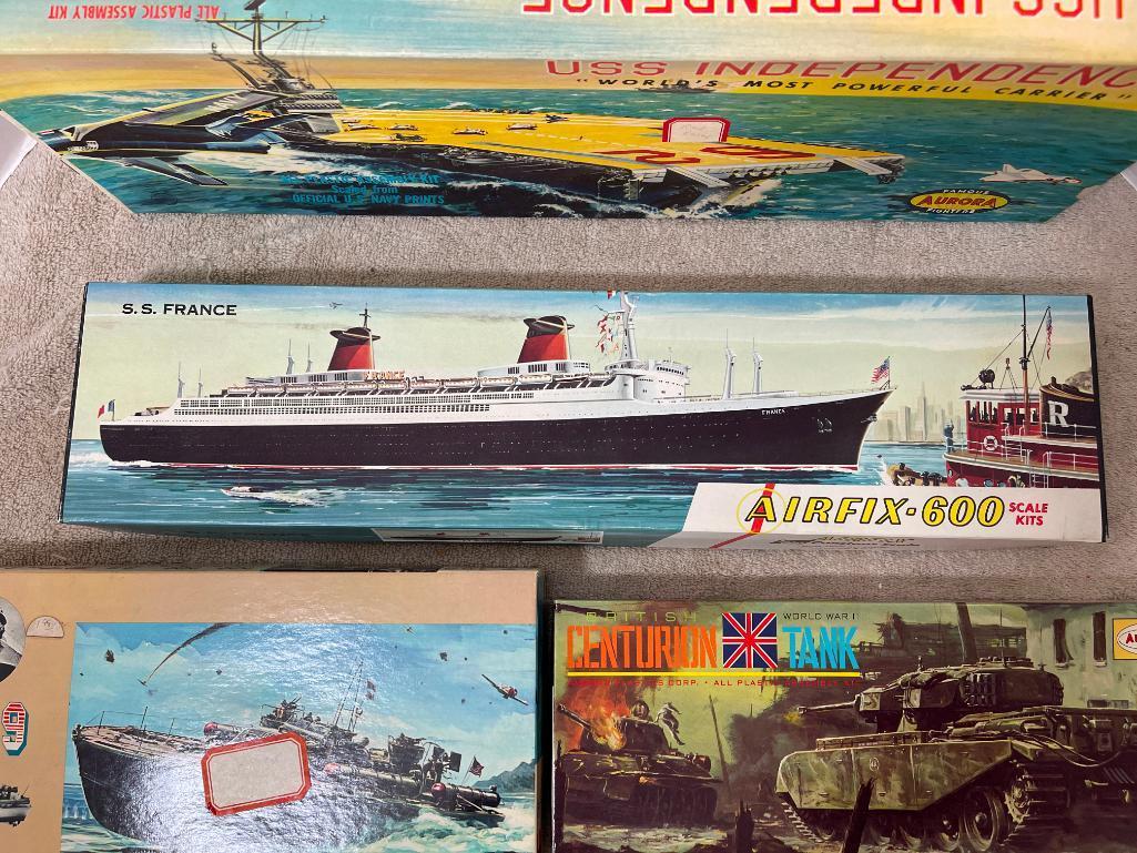 Six Vintage Scale Model Boxes Only