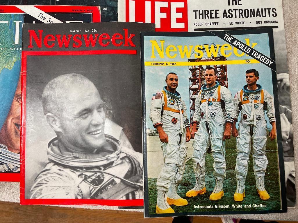 Vintage John Glenn Lot Incl Life Magazines and More 1960's