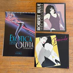 Three Vintage Animated Calendars by Robert Blue and Olivia De Berardinis 1987 and 1989