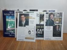 Group of Misc Author Autographed Book Signing Foamboard Posters