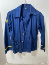 Child's Police Uniform (Shirt and Pants) Costume Size 10