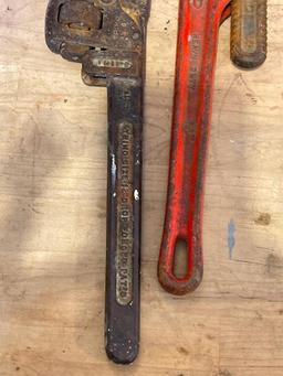 Group of 2 Pipe Wrenches