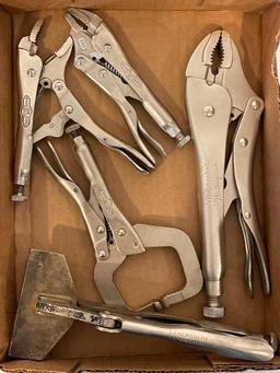 Group of Vice Grips