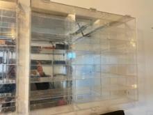 Clear Plastic Mirrored Display Case