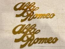 Pair of Metal Alfa Romeo Face Plates