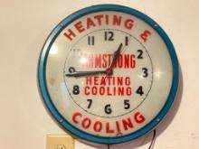 Vintage Armstrong Heating and Cooling Clock