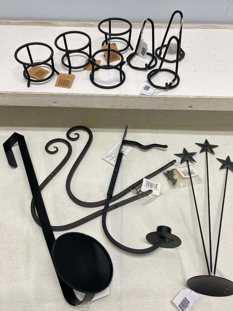 Group of Metal Decor Items