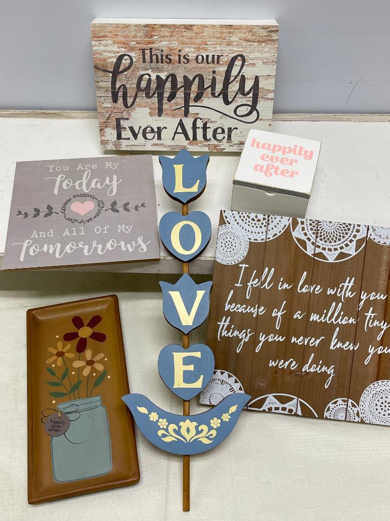 Group of Signs and Decor