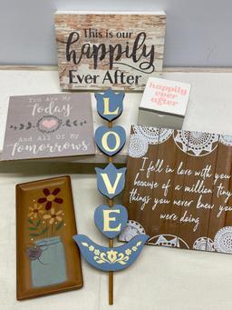 Group of Signs and Decor