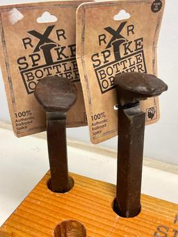 Railroad Spike Bottle Openers