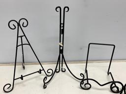 Group of Metal Stands