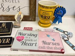 Group of Nurse Related Items