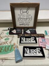 Group of Nurse Related Items