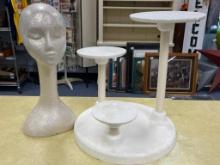 Group of Styrofoam Store Display Pieces