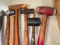 Group of Misc Hammers and Hacksaw Blades