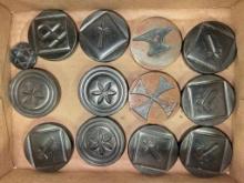 Group of Hand Made Blacksmith Medallions