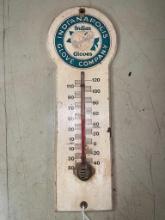 Vintage Indianapolis Glove Company Wood Thermometer