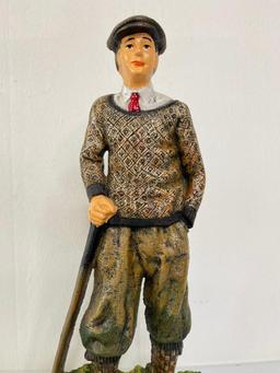 Cast Iron Golfer Door Stop