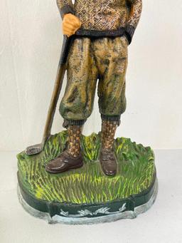 Cast Iron Golfer Door Stop