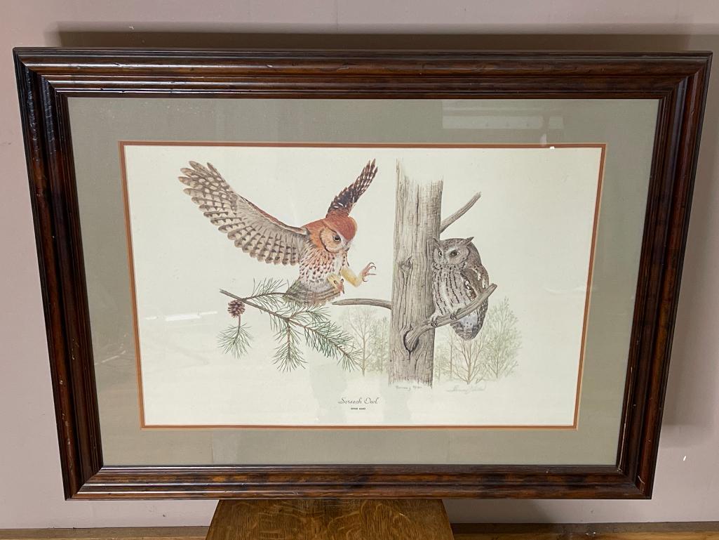 Thomas Allen Signed Print, "Screech Owl"