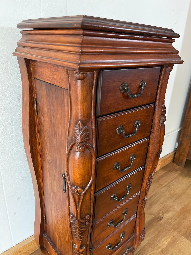 Contemporary Wood Jewelry Armoire