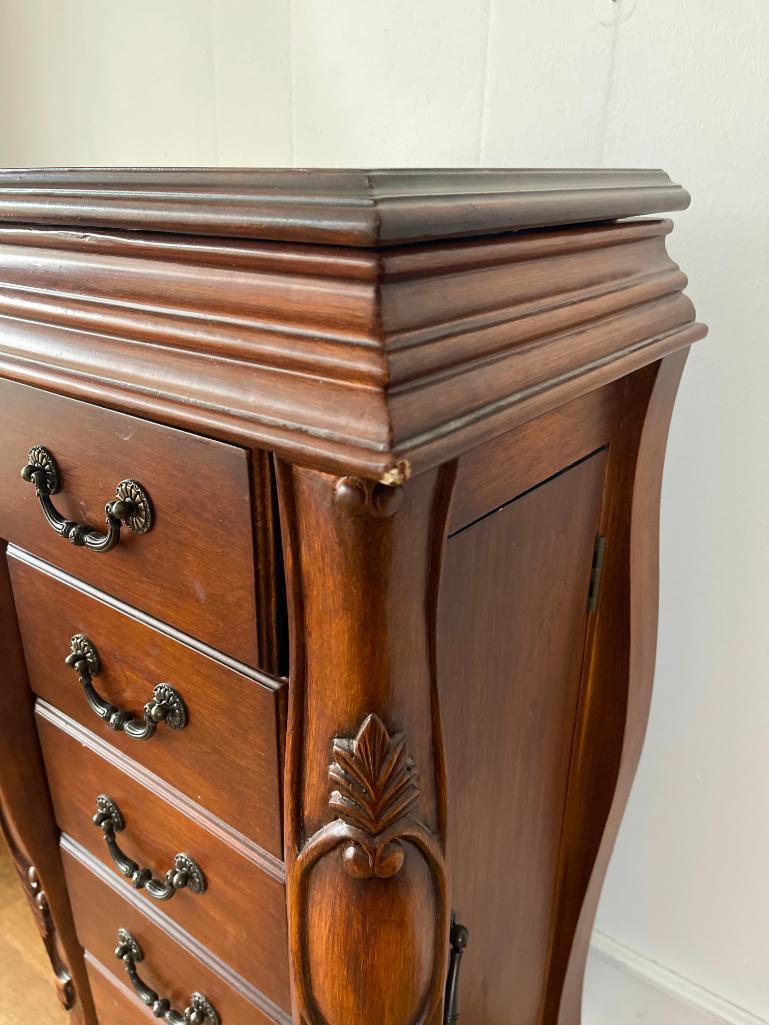 Contemporary Wood Jewelry Armoire