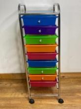 Colorful Storage Bin on Casters