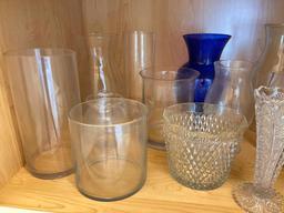 Group of Clear Glass items