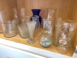 Group of Clear Glass items