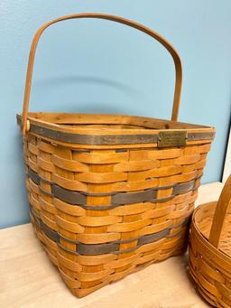 Group of 2 Longaberger Baskets (1980s)