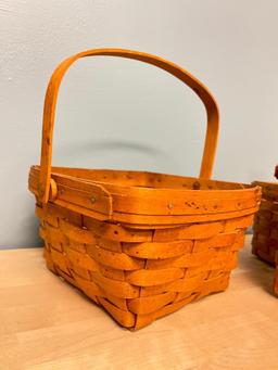 Group of 3 Longaberger Baskets (1990s)