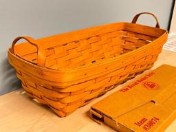 Longaberger Bread Basket with Brick