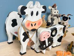 Group of Cow Decor