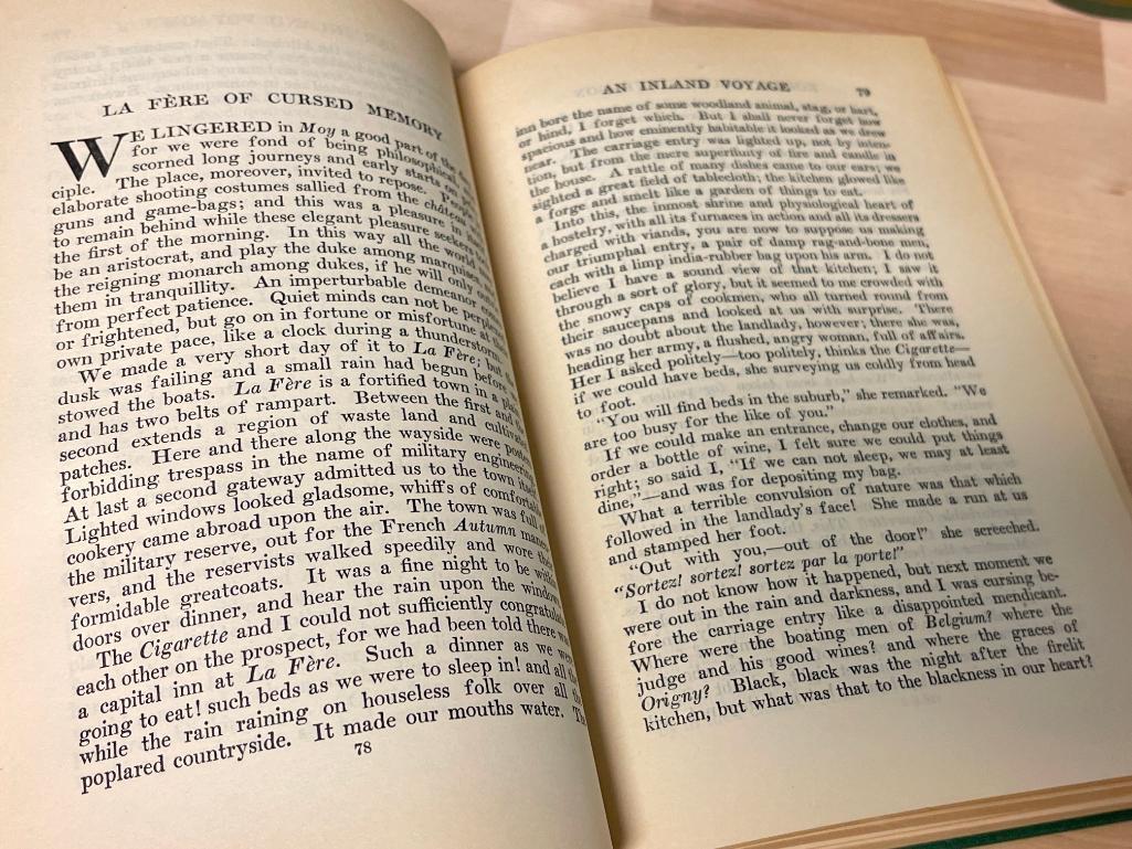 Set of 9 The Works of Robert Louis Stevenson (1912)