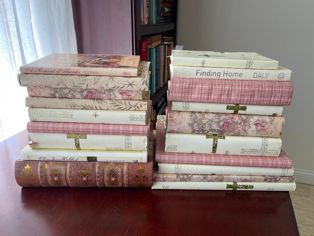 Group of Covered Decor Book Sets