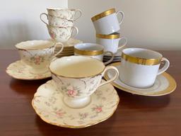 Two Groups of Tea Cups and Saucer